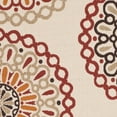 thumbnail image 6 of SAFAVIEH Veranda Axum Geometric Indoor/Outdoor Area Rug, 5'3" x 7'7", Cream/Red, 6 of 7