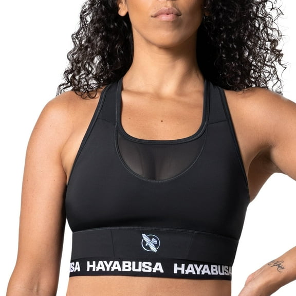 Hayabusa Women's Crossback Sports Bra - Black, X-Large