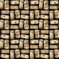 thumbnail image 2 of Baker, Mary Beth 26x26 Gold Ornate Wood Framed with Double Matting Museum Art Print Titled - Wine Cork Pattern A (black), 2 of 4