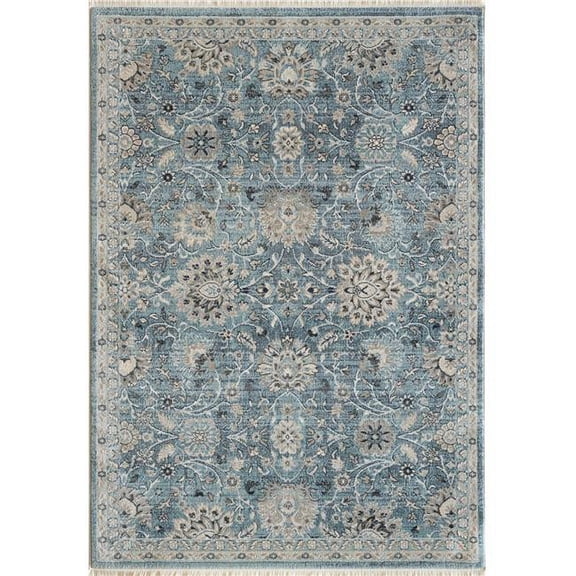 Dynamic Rugs JN696883500 5 ft. 3 in. x 7 ft. 7 in. Juno 6883 Rectangle Transitional Area Rug - 500 Light Blue