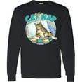 thumbnail image 3 of Inktastic Cat Nap Cute Sleeping Cat Long Sleeve T-Shirt, 3 of 5