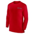 thumbnail image 2 of Men's Nike Scarlet Ohio State Buckeyes 2024 Sideline Coach UV Performance Long Sleeve T-Shirt, 2 of 3