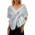 thumbnail image 2 of Shawl Wraps for Women Women Luxurious Winter Faux Superficial Knowledge Scarf Wrap Collar Shruging for Lady Poncho Wedding Dinner Party for Women And Girls Pashmina Shawls And Wraps, 2 of 8