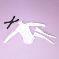 thumbnail image 1 of Monos a escala 1/6 con calcetines de tubo, accesorios de vestir para muñecas casuales, trajes de para figuras de acción de muñecas femeninas de Blanco, 1 of 8