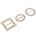 thumbnail image 3 of 3 piezas de hebillas anudadas de alta calidad con diamantes de imitación para ropa, para camisetas, vestidos, novias y damas de honor., 3 of 5