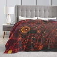 thumbnail image 2 of DouZhe Ultra-Soft Micro Fleece Lightweight Flannel Bed Blanket, Network Points Print Cozy Warm Throw Blankets, 60"x50", 2 of 6