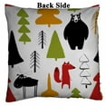 thumbnail image 2 of PKQWTM cute animals trees grunge brush forest Reversible Mermaid Cushion Cover Home Decor Sequin Pillow Case Size 16x16 inches, 2 of 2