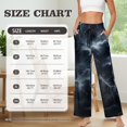 thumbnail image 7 of Psesaysky Lightning Print Wide Leg Casual Pants for Women High Waisted Vacation Travel Trousers Business Casual Slacks Drawstring Flowy Palazzo Pant, Size S, 7 of 7