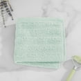 thumbnail image 2 of Mainstays Performance Cotton Washcloth, Super Soft Quick Dry Fade Resistant, Textured Light Green, 2 of 6
