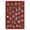 Red, variant on FairOnly 8'x10'Retro Christmas Area Rug with Colorful Festive Ball Pattern Ultra Thin Washable Non Shedding Non Slip for Living Room Kitchen Entryway,Blue