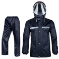 thumbnail image 1 of GYUJNB Unisex Raincoat Set | Outdoor Rainforest Reflective Stripe Rain Gear | Separated Suit For Heavy Rain, 1 of 2
