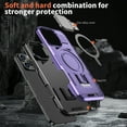 thumbnail image 3 of Compatible with iPhone 15 Pro Max Case with Camera Kiackstand, [1X Screen Protector] Compatible with MagSafe Military Grade Drop Protection Magnetic Phone Case for Women Men, Purple, 3 of 6