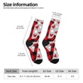 thumbnail image 2 of KLL Buffalo Plaid Love And Gnome Print Cool Socks Men's Women's Crew Socks Funny Crazy Novelty Stockings, 2 of 6