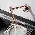 thumbnail image 4 of Grifo de cocina plegable para llenado de ollas de oro rosa montado en la pared, 4 of 4