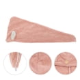 thumbnail image 3 of Unique Bargains 1 Pc Comfortable Rabbit Ears Hair Towel for Bathroom Hotel Coral Fleece Pink, 3 of 5