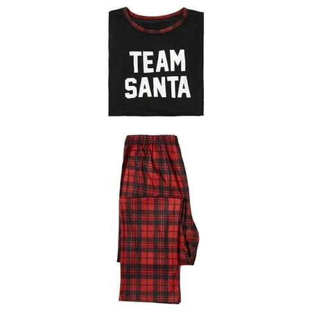 

Clearance!Autumn Winter Family Pajamas Matching Sets Christmas Pajamas Set Holiday Sleep Lounges Top And Classic Plaid Pants Sleepwear