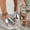 Gold, variant on TrendOFT Womens Sandals Casual Metallic Slingback Wedge Summer Bohemian Sandales Plateforme Pour Femmes Gold 41