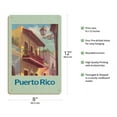 thumbnail image 2 of Puerto Rico - Old San Juan - Vintage Travel Poster by De Lawa c.1970s - 8 x 12 inch Vintage Wood Art Sign, 2 of 4