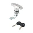 thumbnail image 3 of GUOOL T Handle Lock with Keys Tool Box Car RV Cabinet Cargo Hauler Shed Door Latch Argent, 3 of 9