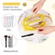 thumbnail image 3 of Portable Pencil Case Large Capacity Dual Zipper Organizer Storage Pouch Pen Bag Compartments Cosmetic Bags for Office Women, 3 of 5