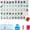 Classic Peacock, variant on 4 Layer Mahjong Tiles, 160 Pcs Premium Acrylic American Set with Exquisite Carrying Bag, Clear Engraved Western Game with Dice for Adults, Portable Home Travel Social Gathering