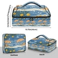 thumbnail image 3 of Iauyy Casserole Carrier for Hot Food Insulated Casserole Travel Carry Bag with Lid Food Warmer Bag for Party/Picnic,Blue and White Waves, 3 of 7