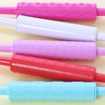 thumbnail image 2 of LOVERLYZ 2pcs Multifunctional Rolling Pin Plastic Embossed Rolling Pin Cake Embossing Roller Fondant Decorating Dumpling Utensils for DIY Kitchen (Rose Red + White), 2 of 9