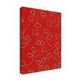 thumbnail image 2 of Trademark Fine Art Abstract Canvas Art ' Red Under Flowers ' by Pablo Esteban, 2 of 3