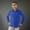 Blue, variant on Boys' Solid Color Long Sleeve Button Down T-Shirt Casual Point Collar Top with Chest Pocket Spring Fall and Daily Wear for Big Kids
