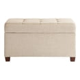 thumbnail image 4 of OS Home and Office Furniture Storage Ottoman in Cream, 4 of 7