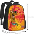 thumbnail image 3 of Scooby Doo Backpack, Cartoon Anime Backpack, 40.6 cm (16 inches), Laptop, Travel Day Backpack, Black, Black, One size, 3 of 7