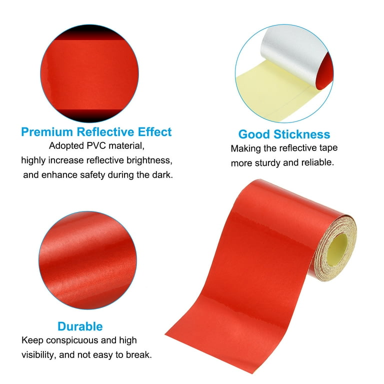 Reflective Adhesive Vinyl Sheet Film 4 Colors For Cut DIY Crafts Bikes Motorcycles Helmets Mailbox Home Decals Decoration - 15