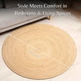 thumbnail image 3 of Rug Ramanta Home Hand Woven Jute Braided 120cm Round Natural, 3 of 9