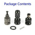 thumbnail image 1 of 3pcs 1/2 inch Hex Drill Chuck Socket Adapter Converter Tool For Impact Wrench, 1 of 11