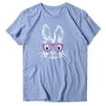 thumbnail image 5 of Pntutb Mujer Casual Cuello Redondo Pascua Impreso Camiseta Suelta Manga Corta Tops Blusa Pntutb Pntutb-1450, 5 of 5