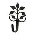 thumbnail image 3 of Village Wrought Iron WH-109-S Leaf Fan Wall Hook Small - Black, 3 of 3