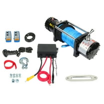 ECCPP NEW Electric Winch 12000LBS 12V Synthetic Rope Towing Truck Off-Road 4WD