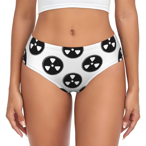 Fotbe Gear Tools Calzones Estampados para Mujer – Ropa Interior de Algodón, Cómoda, Suave y Elástica-3X-Large