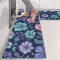 thumbnail image 2 of Kitchen Rugs Sets Of 2,Pioneer Flower Floral Print Pattern Anti Fatigue Kitchen Mat Rugs Non Slip Washable,Decorative Kitchen Floor Mats for Kitchen,Sink,Laundry,17"X47", 2 of 5