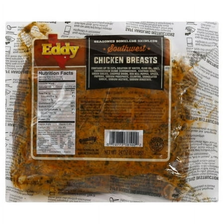 Beeman Gourmet Southwest Chicken Breast – 24 oz – Pre‑marinated, Boneless Skinless Chicken with Bold Southwest Seasoning – Ready to Cook