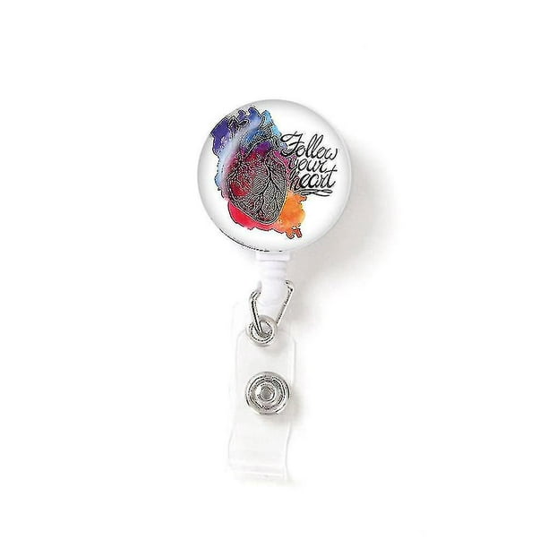 Badge Holder Id Badge Reels With Clip Retractable Badge Holder For Off D  Rotatable 