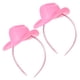 thumbnail image 3 of 2 diademas de sombrero de vaquera rosa, mini sombrero de vaquero, accesorios para fiestas temáticas del oeste, tocado de vaquera para cumpleaños, para mujeres y niñas, 3 of 7