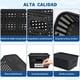thumbnail image 3 of 8 Cajas de Almacenamiento de Plástico con Tapa, Contenedores Apilables y Resistentes, 26.3x18.5x10.3 cm para Organizar Armario, Dormitorio, Baño, Cocina, Sala y Oficina (Negro), 3 of 7