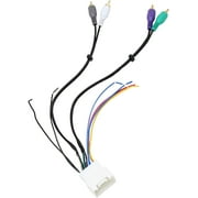 RED WOLF Aftermarket Radio Install Wiring Harness with RCA Plug Retain OE Amplifier for 2000-2014 Toyota Camry