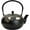1800ML Black and Colorful, variant on Large Cast Iron Teapot Heavy and Durable Tea Pot, Tea Kettle with Stainless Steel Infuser for Loose Tea, Floral Pattern(1800ML)