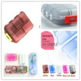 thumbnail image 5 of Dual Layer PILL BOX Portable Travel Pill Vitamin Container Holder Case, 5 of 5