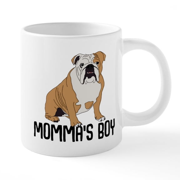 CafePress - Momma's Boy - 20 Oz White Ceramic Mega Mug