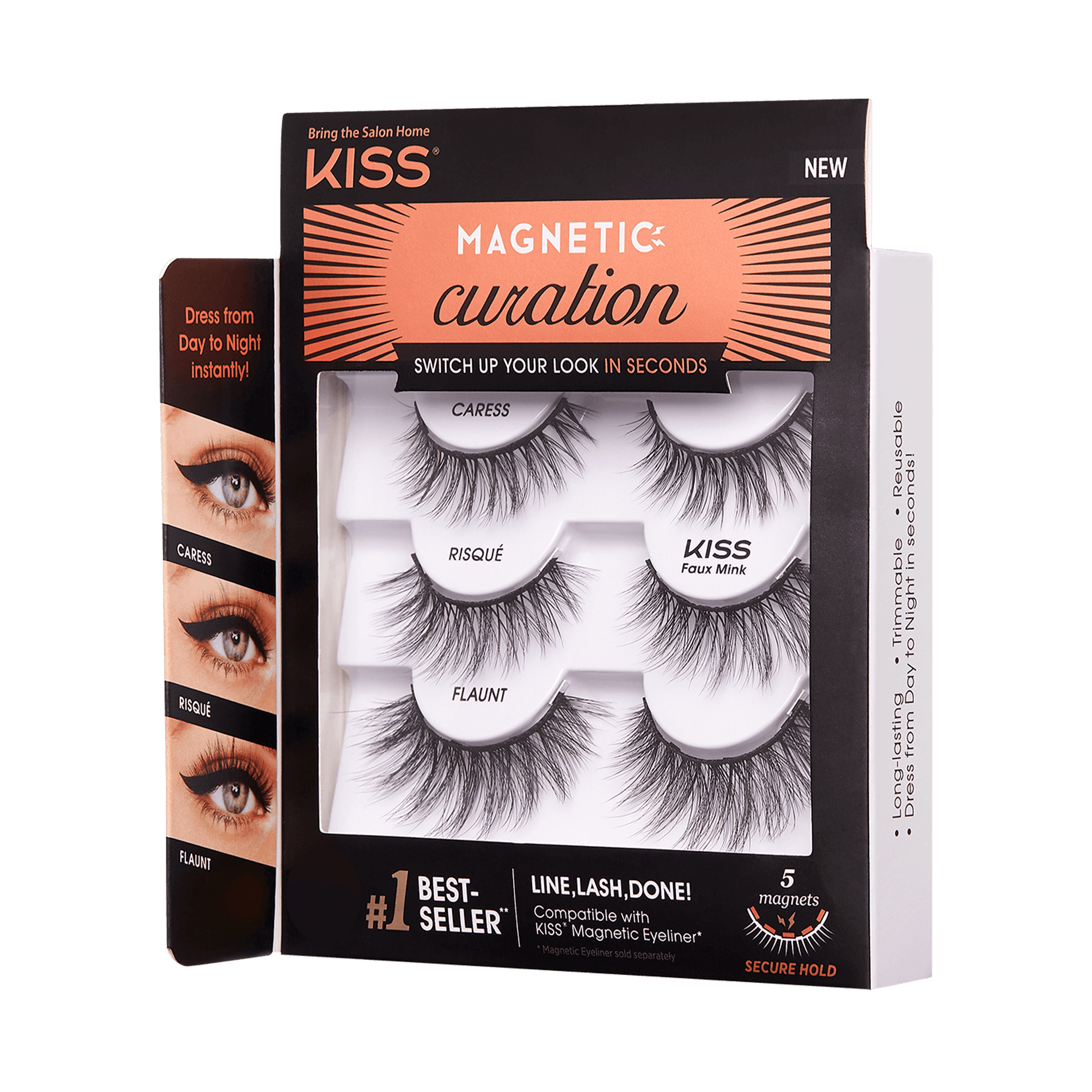 KISS Magnetic Curation Fake Eyelash Multipack, 3 Pairs