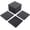 Gray, variant on TOTAL Outdoor Living 12" x 12" Composite Deck Tiles,9 Pack Interlocking Plastic Flooring for Patio, Deck,and Outdoor Spaces, Dark Brown