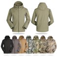 thumbnail image 4 of Chaqueta cortavientos con capucha para exteriores para hombre, para caza, acampada, escalada y senderismo, 4 of 8